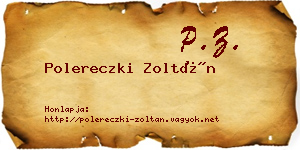 Polereczki Zoltán névjegykártya