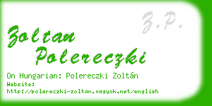 zoltan polereczki business card